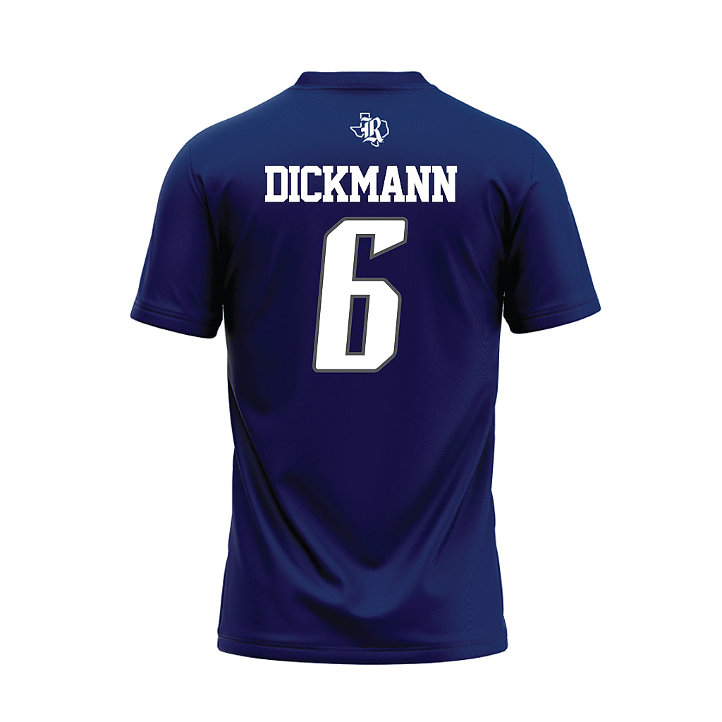 Rice - NCAA Football : Drayden Dickmann - Navy Blue Football Jersey-1