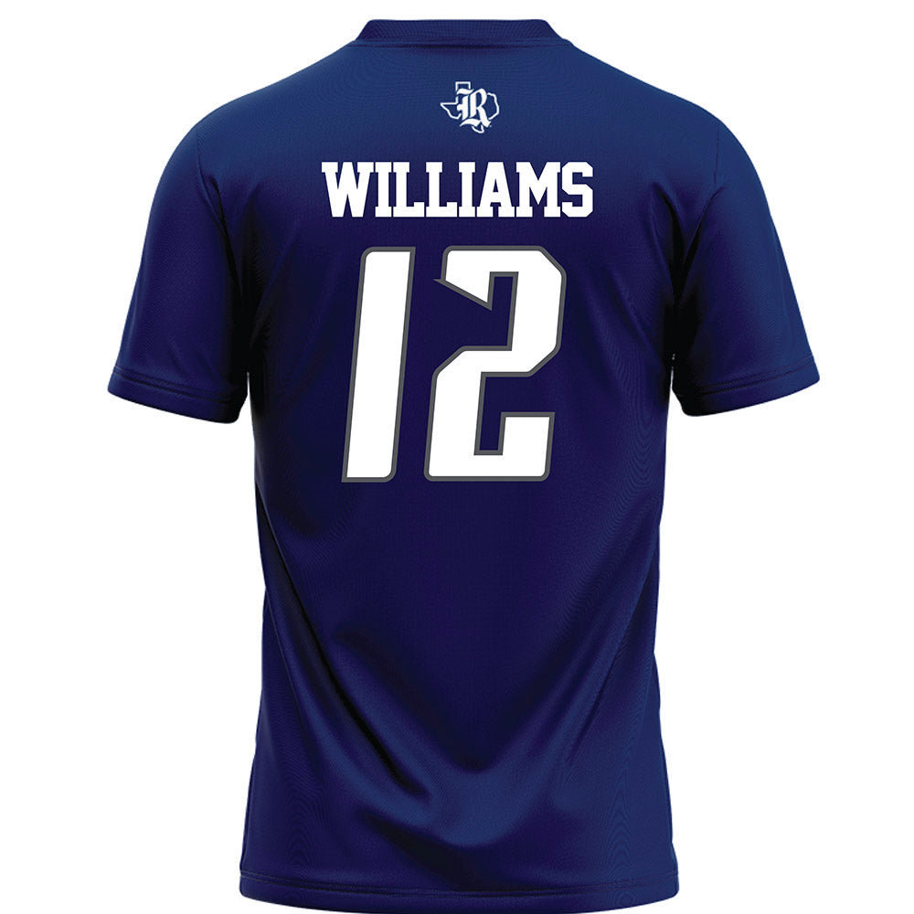 Rice - NCAA Football : Joshua Williams - Navy Blue Football Jersey