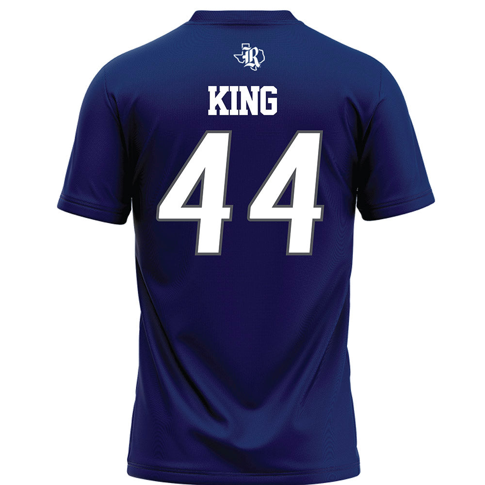 Rice - NCAA Football : Cooper King - Navy Blue Football Jersey-1