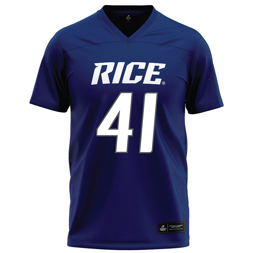 Rice - NCAA Football : Plae Wyatt - Navy Blue Football Jersey-0