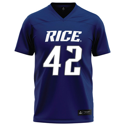 Rice - NCAA Football : DeReyon Jenkins Jr - Navy Blue Football Jersey-0
