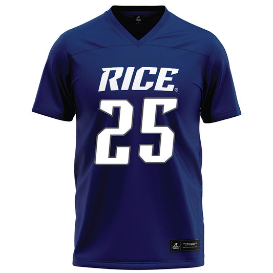 Rice - NCAA Football : Rhys Phillips - Navy Blue Football Jersey-0