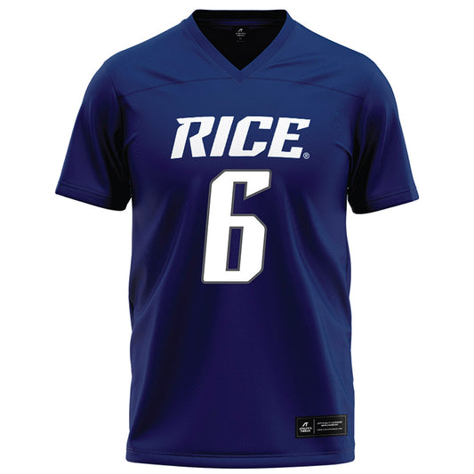 Rice - NCAA Football : Drayden Dickmann - Navy Blue Football Jersey-0