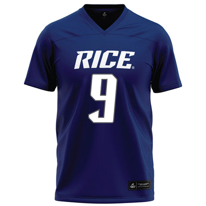 Rice - NCAA Football : Peyton Stevenson - Navy Blue Football Jersey