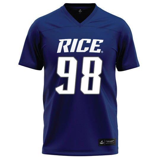 Rice - NCAA Football : Robert Rooks - Navy Blue Football Jersey-0