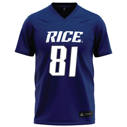 Rice - NCAA Football : Braylen Walker - Navy Blue Football Jersey-0