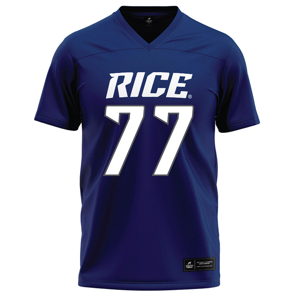 Rice - NCAA Football : Ian Bothwell - Navy Blue Football Jersey-0