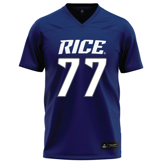 Rice - NCAA Football : Ian Bothwell - Navy Blue Football Jersey-0