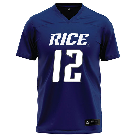 Rice - NCAA Football : Joshua Williams - Navy Blue Football Jersey