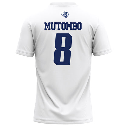 Rice - NCAA Football : Joseph Mutombo - White Football Jersey-1