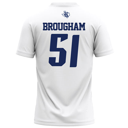 Rice - NCAA Football : Ethan Brougham - White Football Jersey