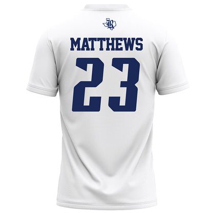 Rice - NCAA Football : Payton Matthews - White Football Jersey-1