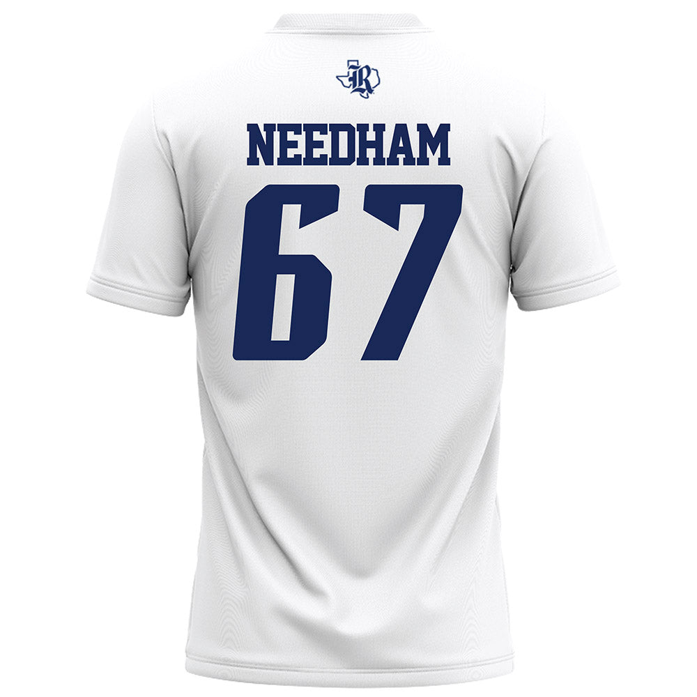 Rice - NCAA Football : Luke Needham - White Football Jersey-1