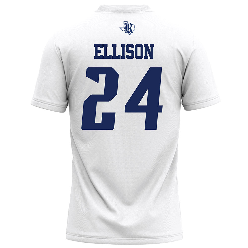 Rice - NCAA Football : JaBari Ellison - White Football Jersey-1