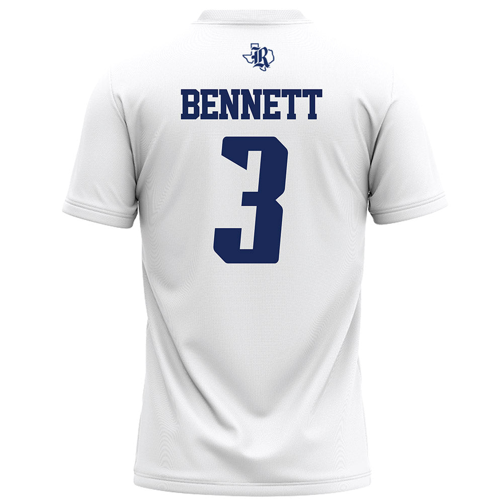 Rice - NCAA Football : Coleman Bennett - White Football Jersey