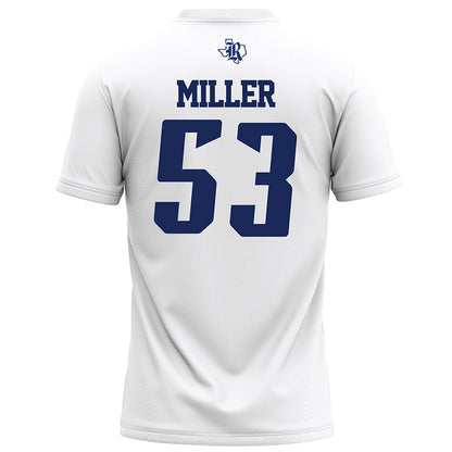 Rice - NCAA Football : Luke Miller - White Football Jersey-1