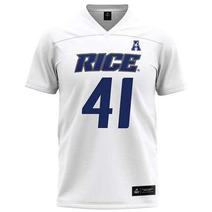 Rice - NCAA Football : Plae Wyatt - White Football Jersey-0