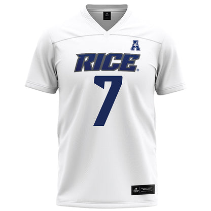 Rice - NCAA Football : Elijah Mojarro - White Football Jersey-0