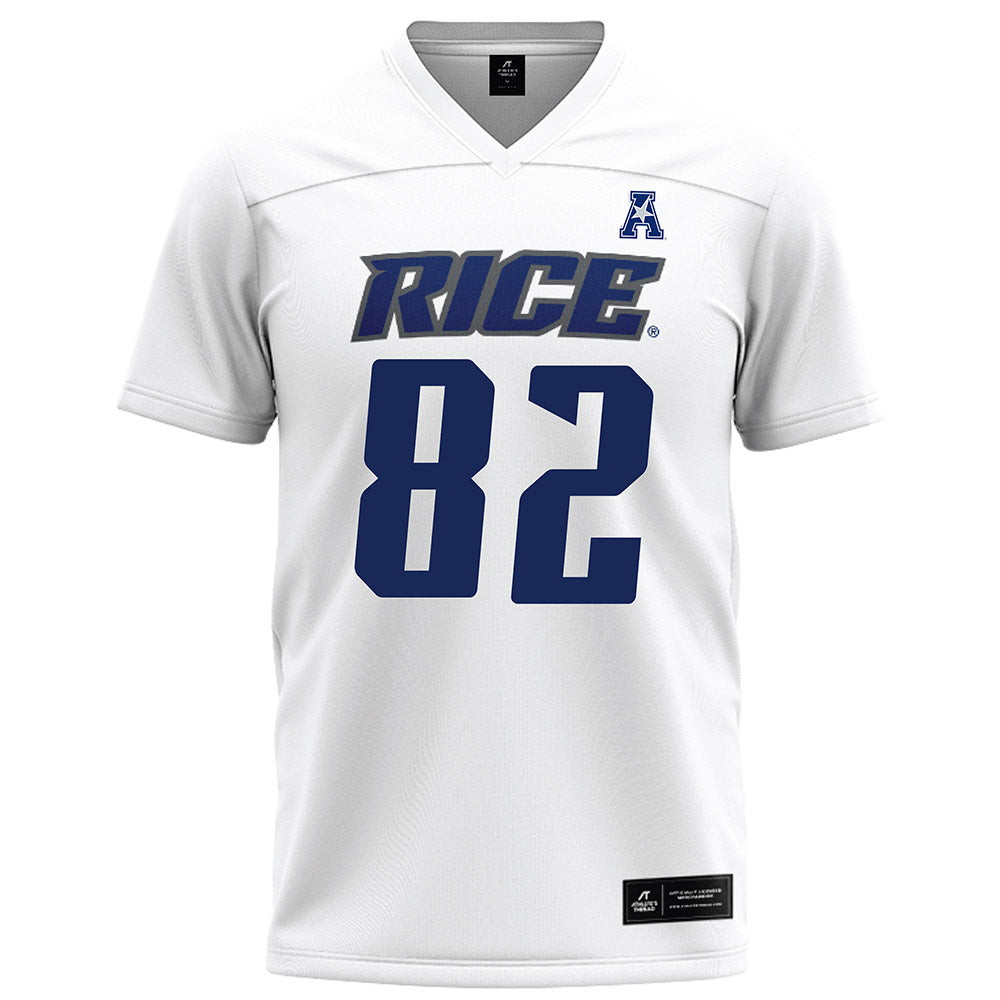 Rice - NCAA Football : Alexander Scherle - White Football Jersey-0