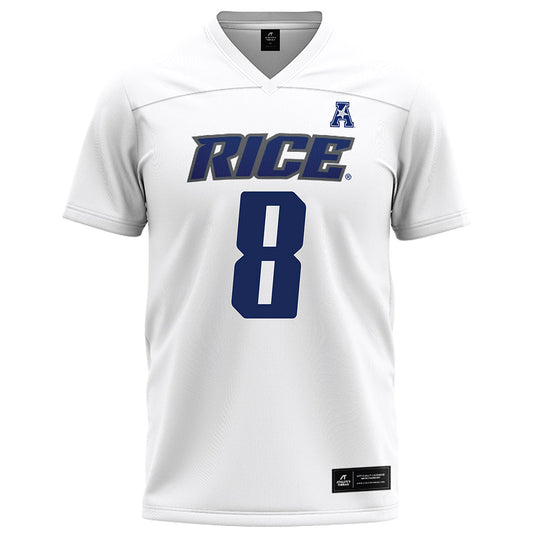Rice - NCAA Football : Joseph Mutombo - White Football Jersey-0