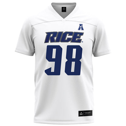 Rice - NCAA Football : Robert Rooks - White Football Jersey-0