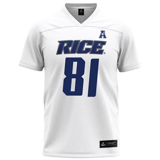 Rice - NCAA Football : Braylen Walker - White Football Jersey-0