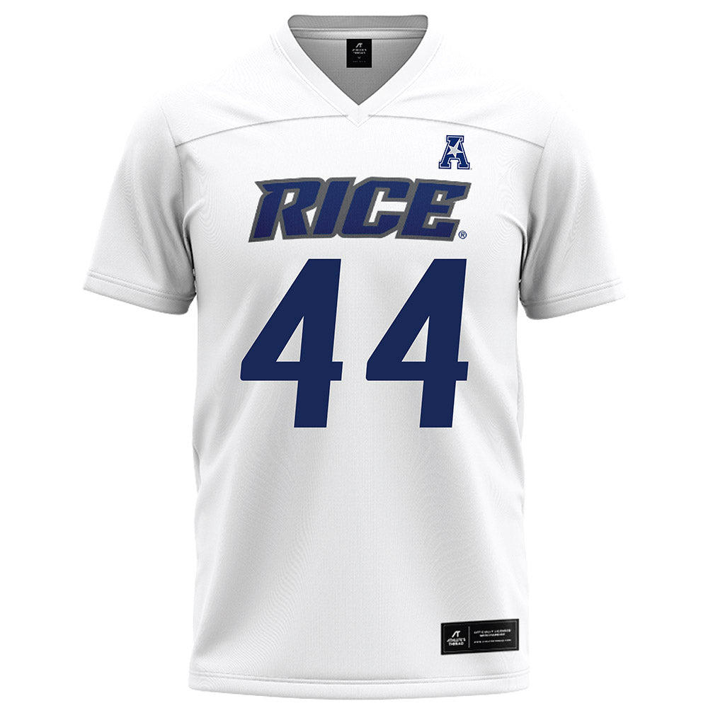 Rice - NCAA Football : Cooper King - White Football Jersey-0