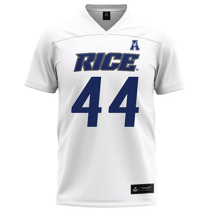 Rice - NCAA Football : Cooper King - White Football Jersey-0