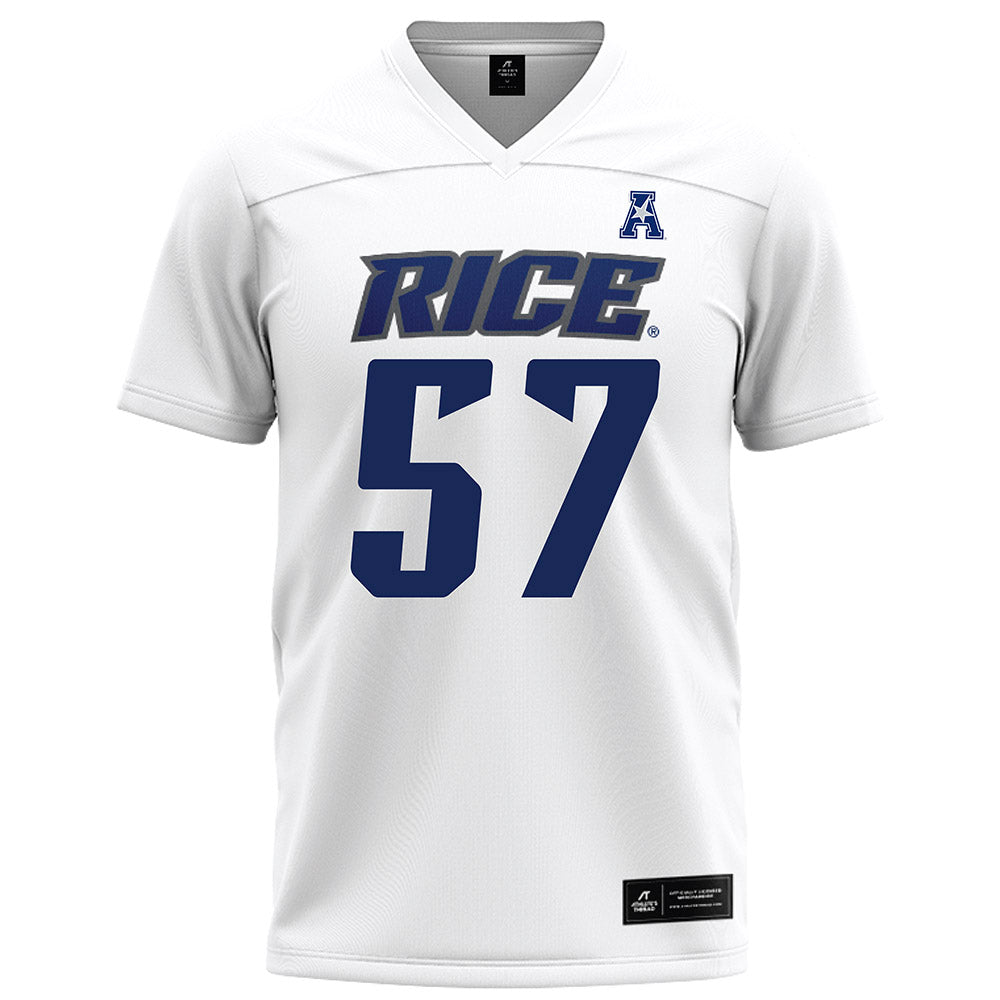 Rice - NCAA Football : Aquantis Clemmons - White Football Jersey-0