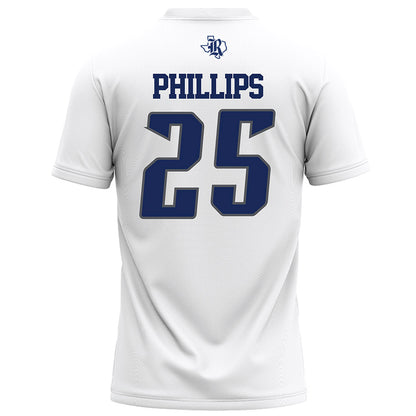 Rice - NCAA Football : Rhys Phillips - White Football Jersey-1