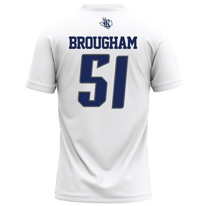 Rice - NCAA Football : Ethan Brougham - White Football Jersey