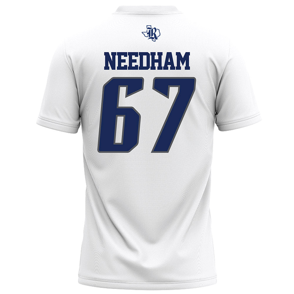 Rice - NCAA Football : Luke Needham - White Football Jersey-1