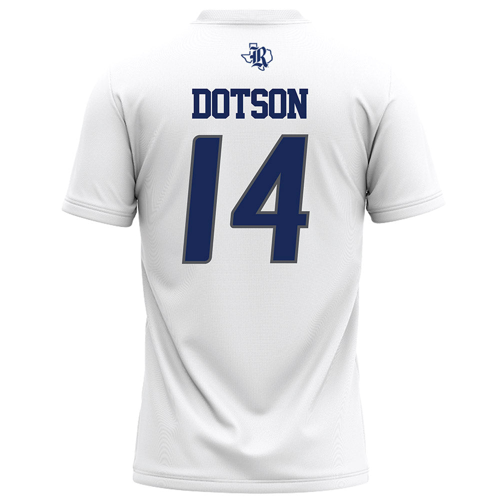 Rice - NCAA Football : Ephraim Dotson - White Football Jersey