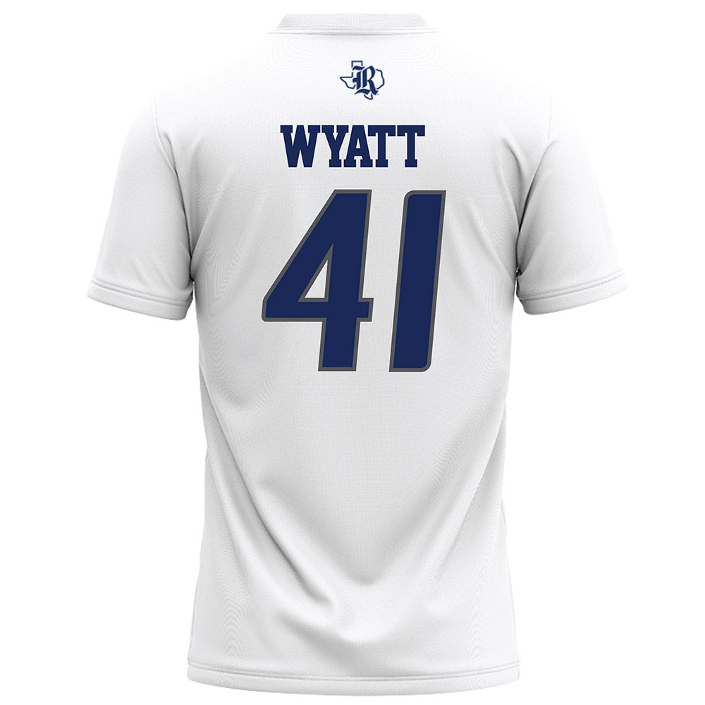 Rice - NCAA Football : Plae Wyatt - White Football Jersey-1