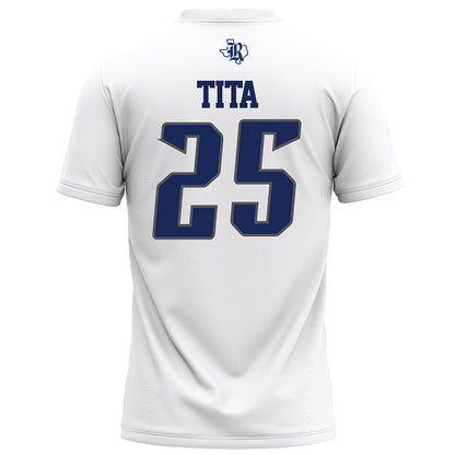 Rice - NCAA Football : Blaise Tita - White Football Jersey-1