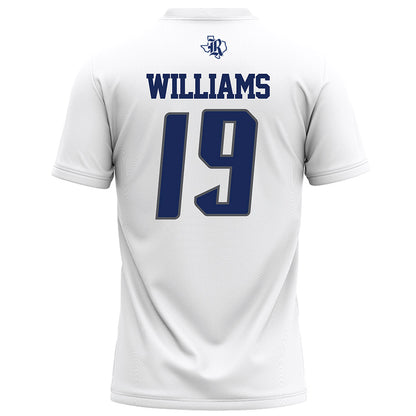 Rice - NCAA Football : Jeremiah Williams - White Football Jersey-1