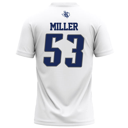 Rice - NCAA Football : Luke Miller - White Football Jersey-1