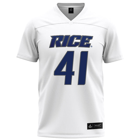 Rice - NCAA Football : Plae Wyatt - White Football Jersey-0