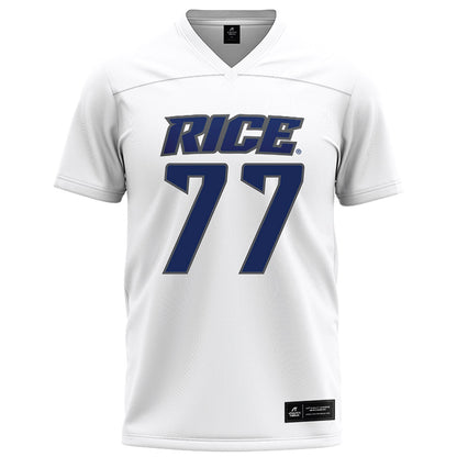 Rice - NCAA Football : Ian Bothwell - White Football Jersey-0