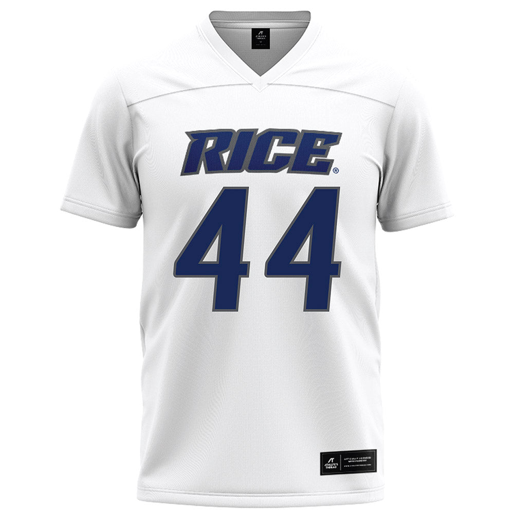 Rice - NCAA Football : Cooper King - White Football Jersey-0