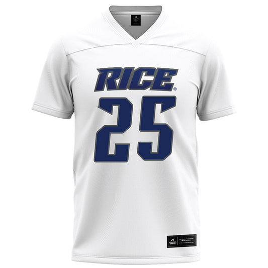 Rice - NCAA Football : Rhys Phillips - White Football Jersey-0