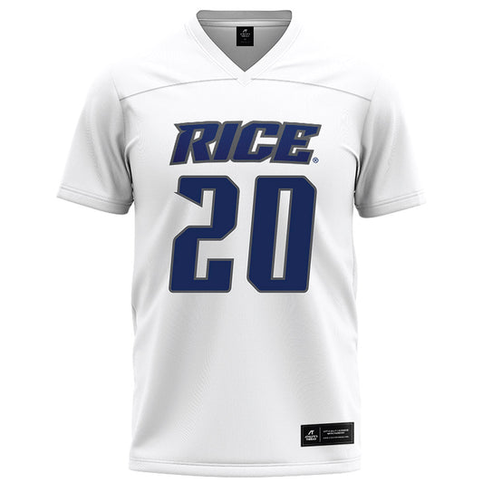 Rice - NCAA Football : Bailey Fletcher - White Football Jersey