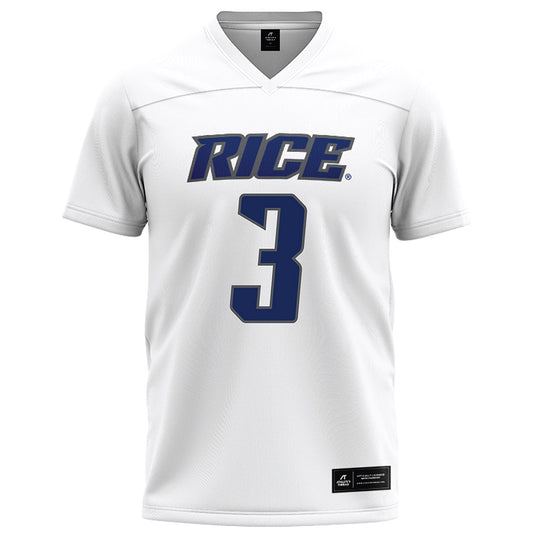 Rice - NCAA Football : Coleman Bennett - White Football Jersey