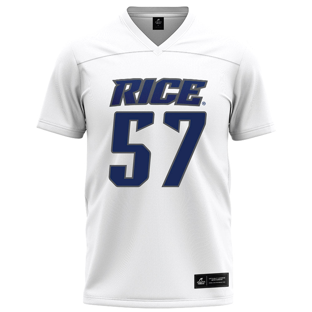 Rice - NCAA Football : Aquantis Clemmons - White Football Jersey-0
