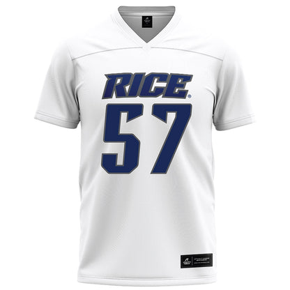 Rice - NCAA Football : Aquantis Clemmons - White Football Jersey-0