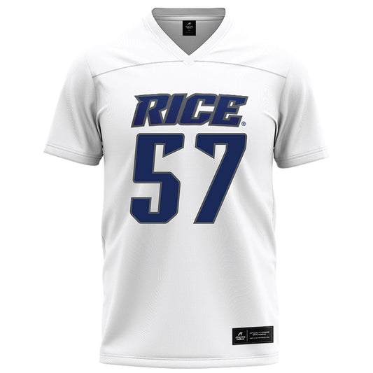 Rice - NCAA Football : Aquantis Clemmons - White Football Jersey-0