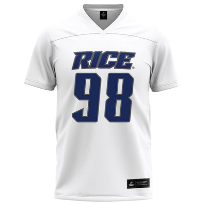 Rice - NCAA Football : Robert Rooks - White Football Jersey-0