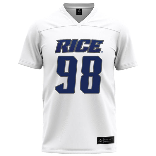 Rice - NCAA Football : Robert Rooks - White Football Jersey-0