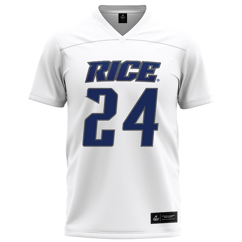 Rice - NCAA Football : JaBari Ellison - White Football Jersey-0