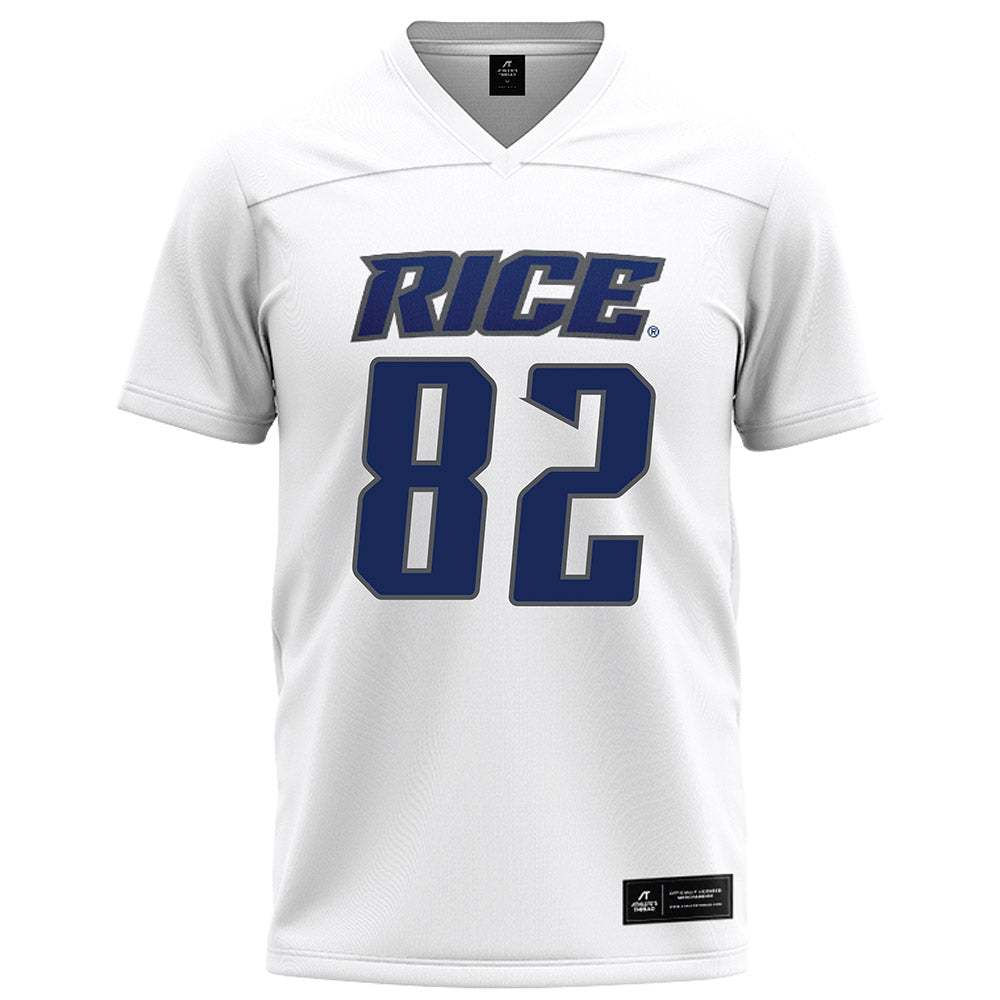 Rice - NCAA Football : Alexander Scherle - White Football Jersey-0